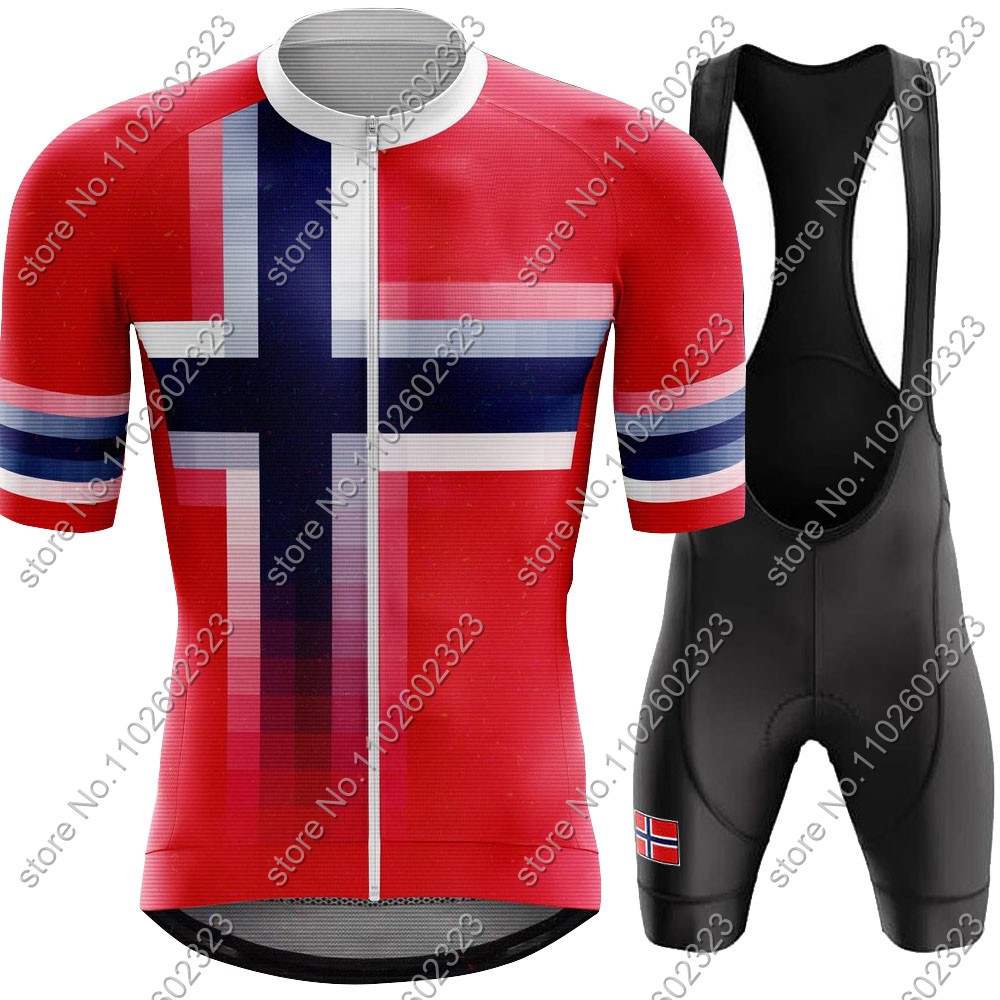 Junior Cycling Gear - 2024 Norway Cycling Jersey National Team