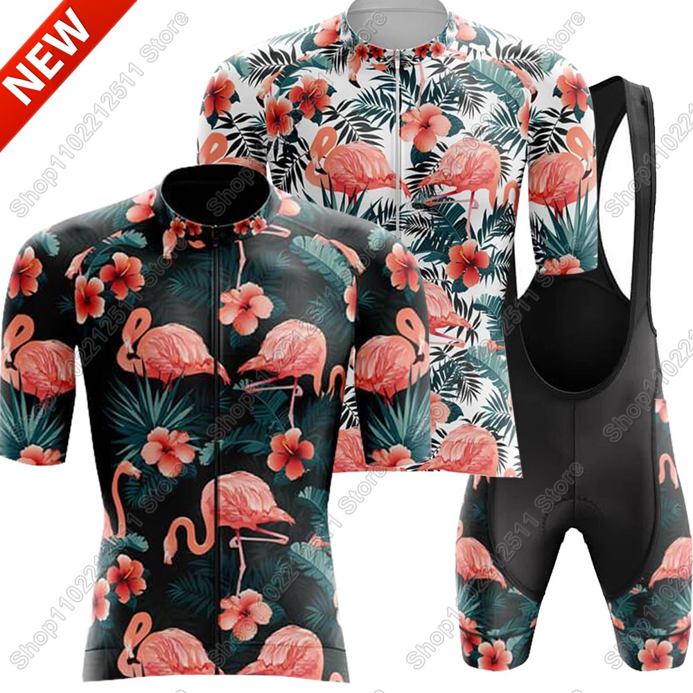 Junior Cycling Gear - 2025 Flamingo Cycling Jersey Set Bicycle
