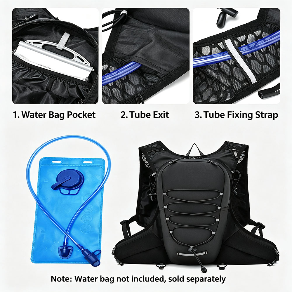 Hydration Running Backpack Lig - Reflective Cycling Vest recension och pris