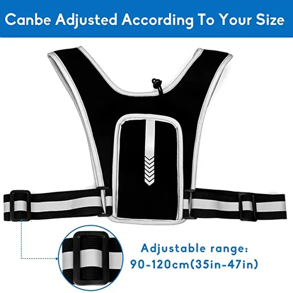 1Pcs Reflective Running Vest,  - Reflective Cycling Vest recension och pris