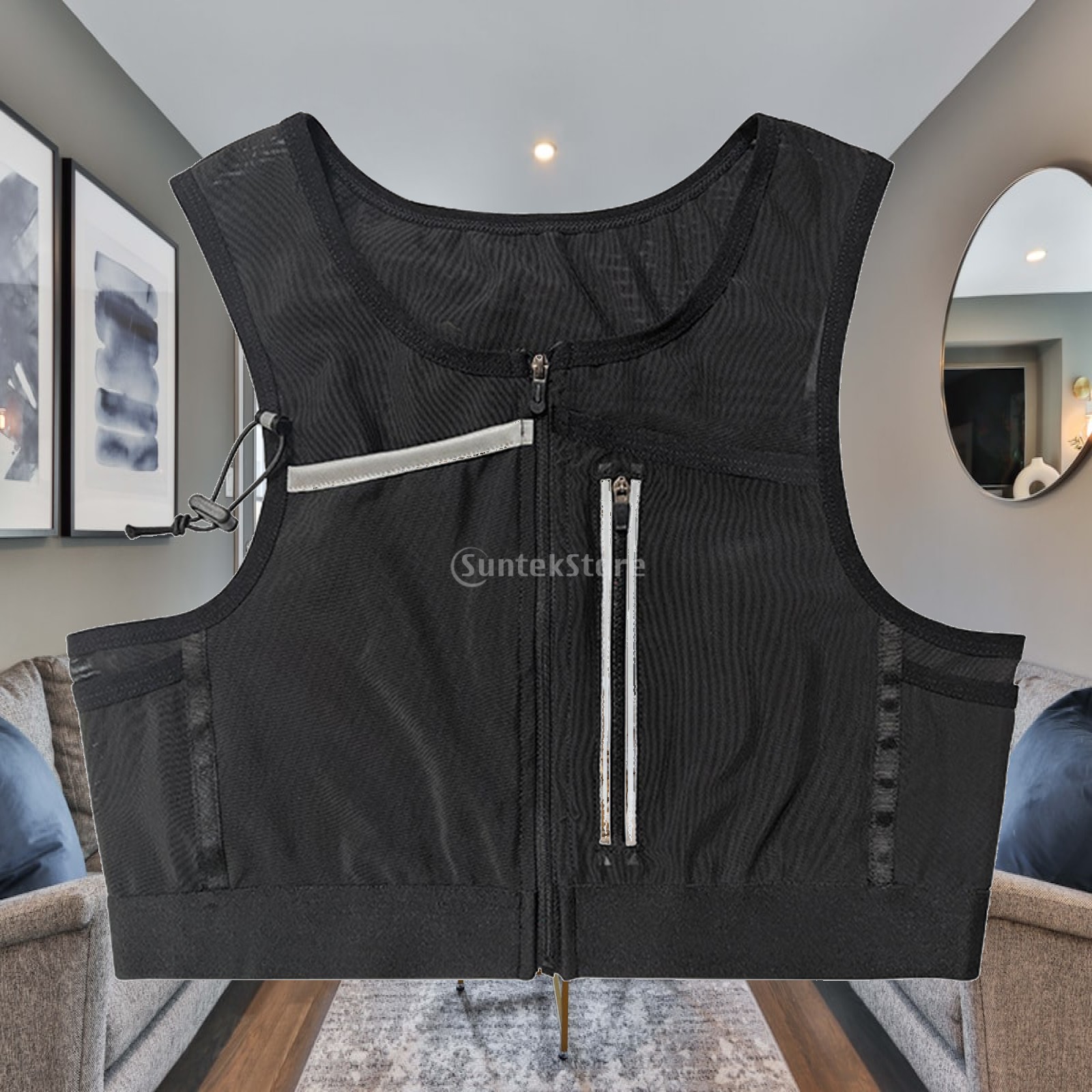 Running Vest Bag Chest Pack Re - Reflective Cycling Vest recension och pris