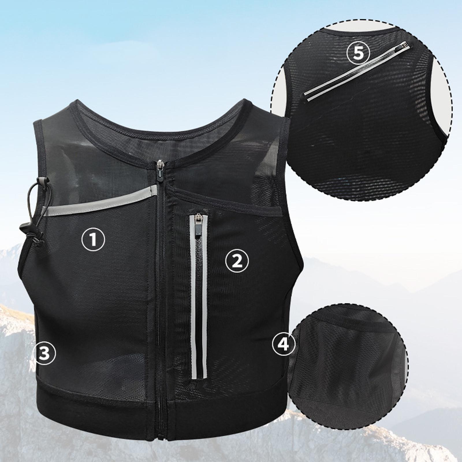 Running Vest Bag Chest Pack Re - Reflective Cycling Vest recension och pris