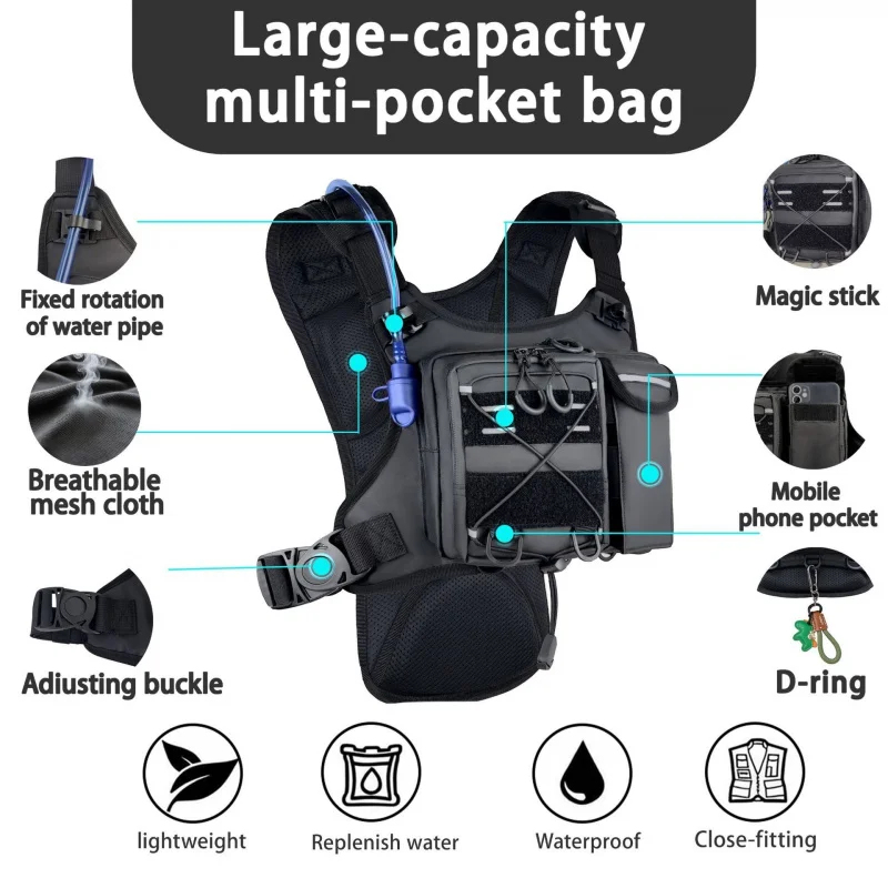 ​High-Quality Tactical Vest Ch - Reflective Cycling Vest recension och pris