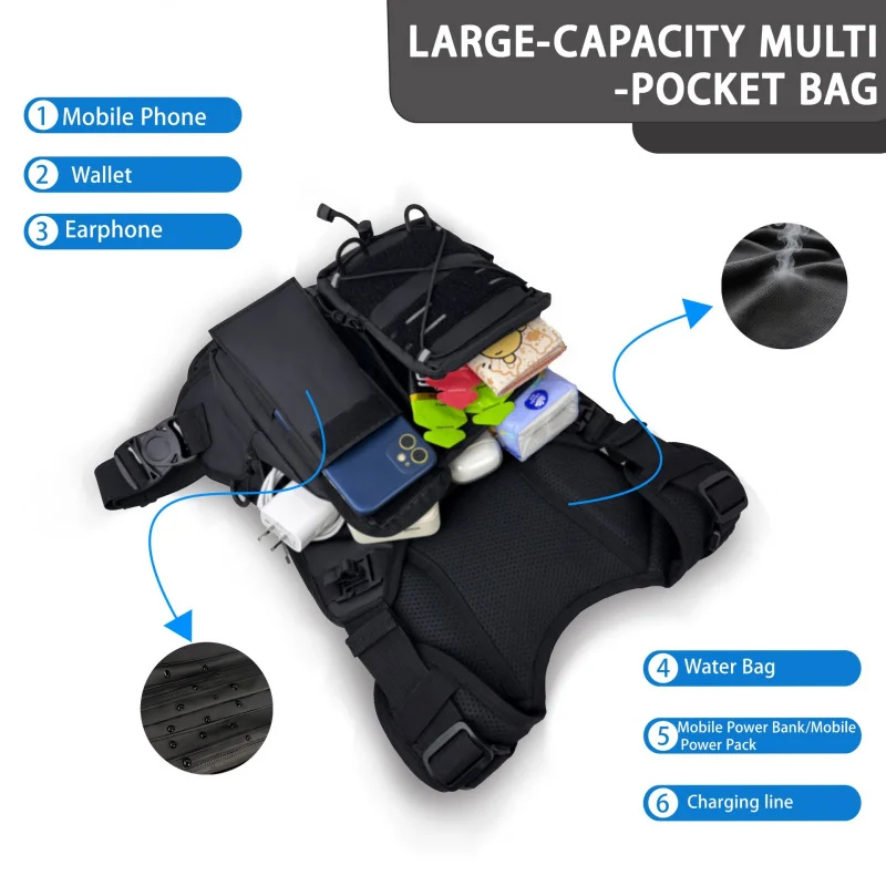 ​High-Quality Tactical Vest Ch - Reflective Cycling Vest recension och pris