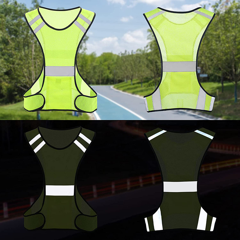 Visibility Fluorescent Mesh Re - Reflective Cycling Vest recension och pris
