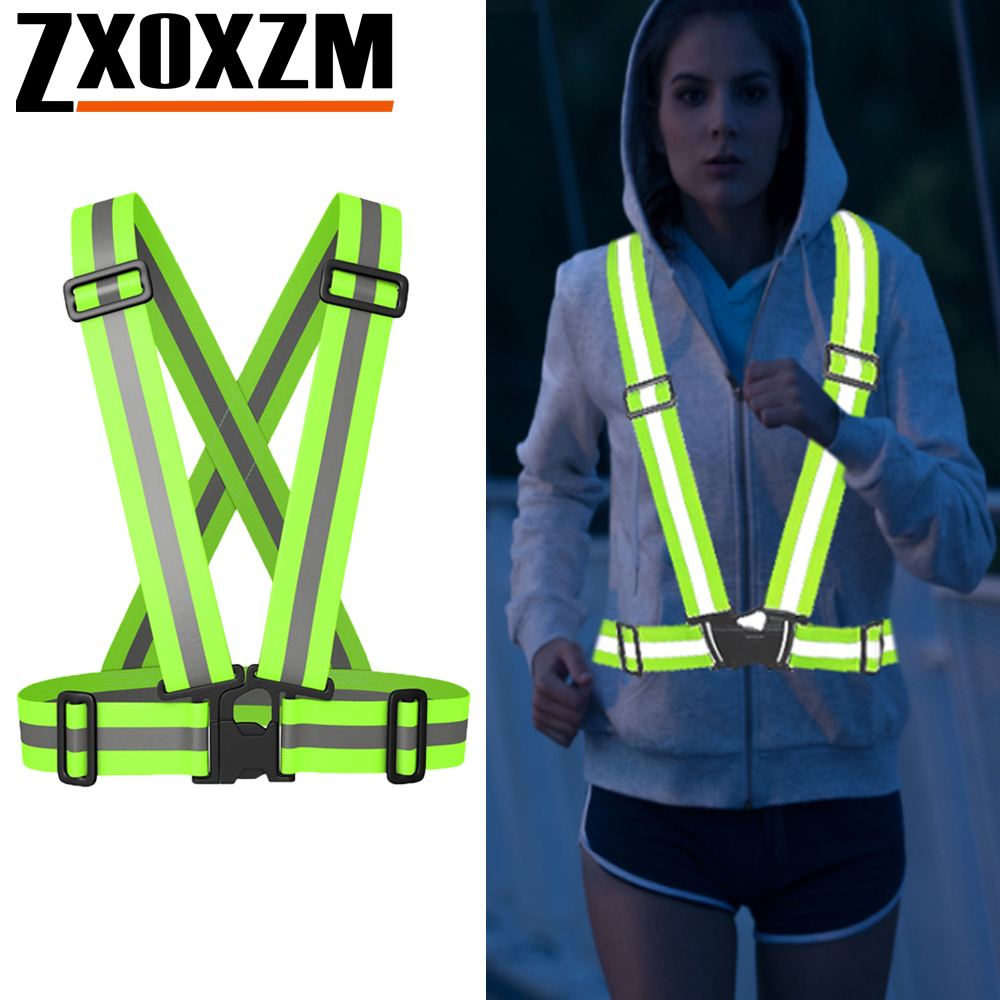 1Pcs Night Running Vest High V - Reflective Cycling Vest recension och pris