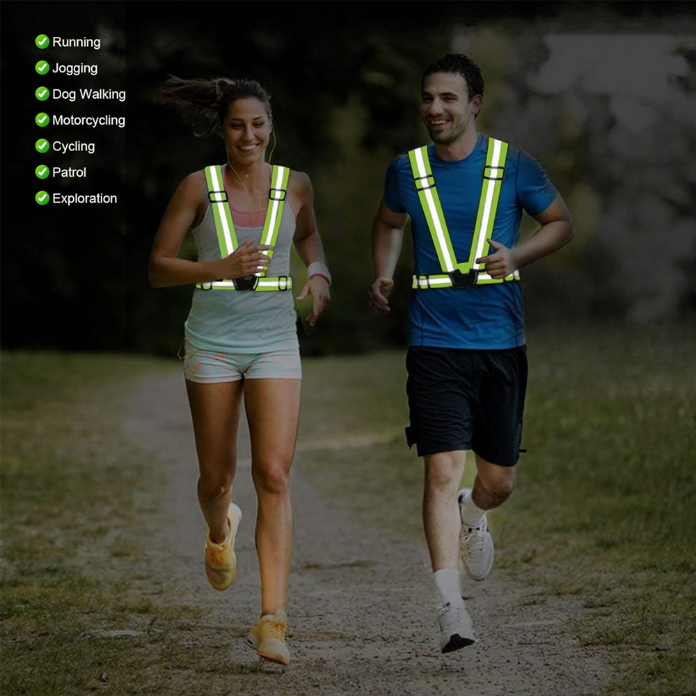 1Pcs Night Running Vest High V - Reflective Cycling Vest recension och pris