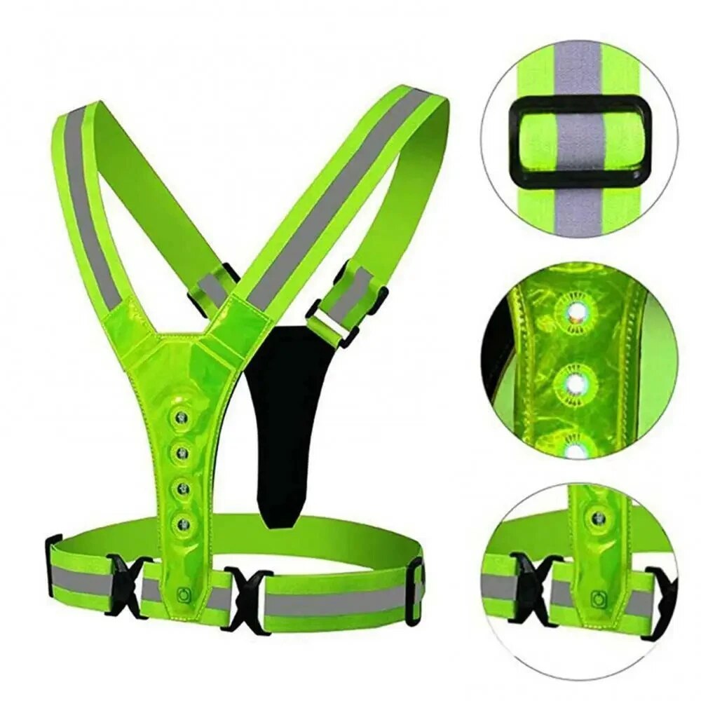 LED Running Vest Reflective Gl - Reflective Cycling Vest recension och pris