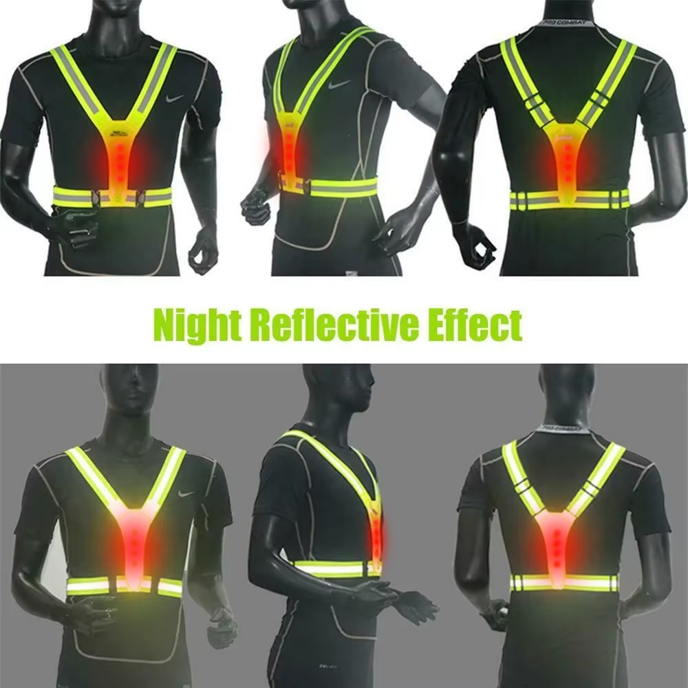 LED Running Vest Reflective Gl - Reflective Cycling Vest recension och pris