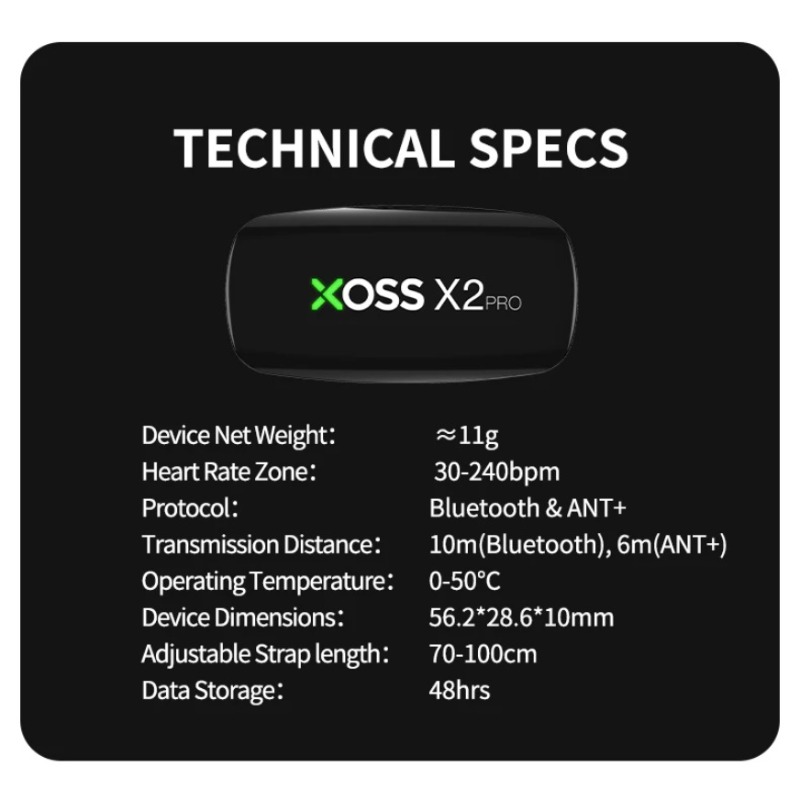 XOSS X2 Pro Heart Rate Monitor - Cycling Heart Rate Monitor recension och pris