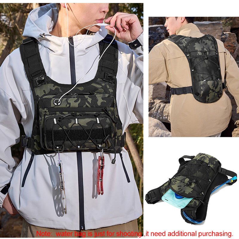 Tactical Bag Front Chest Rig V - Reflective Cycling Vest recension och pris