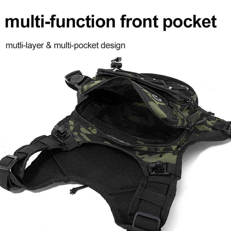 Tactical Bag Front Chest Rig V - Reflective Cycling Vest recension och pris