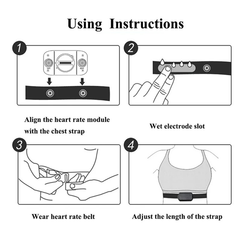 1/2PCS Heart Rate Monitor Ches - Cycling Heart Rate Monitor recension och pris
