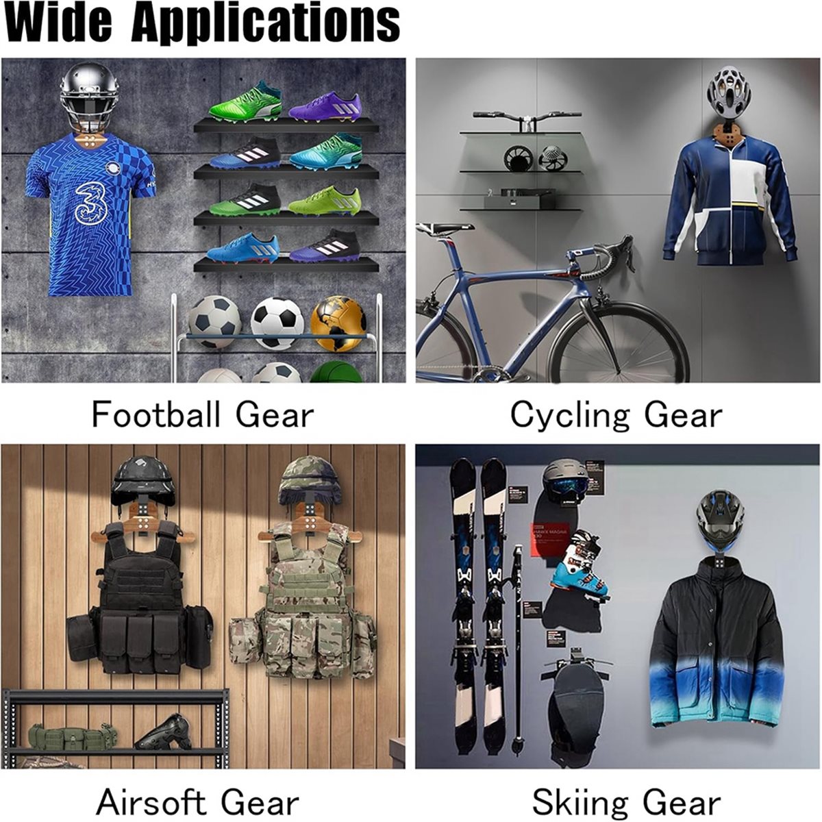 618 Mega Sale Helmet Holder- M - Cycling Gear Wall Mount recension och pris